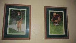 Pair Of Golf Prints - Ccr