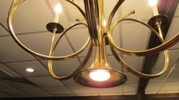 (2) Fox Hunt Horn Chandelier - Eh