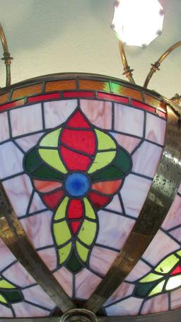 Hanging Leaded Stained Glass Light - Dcce