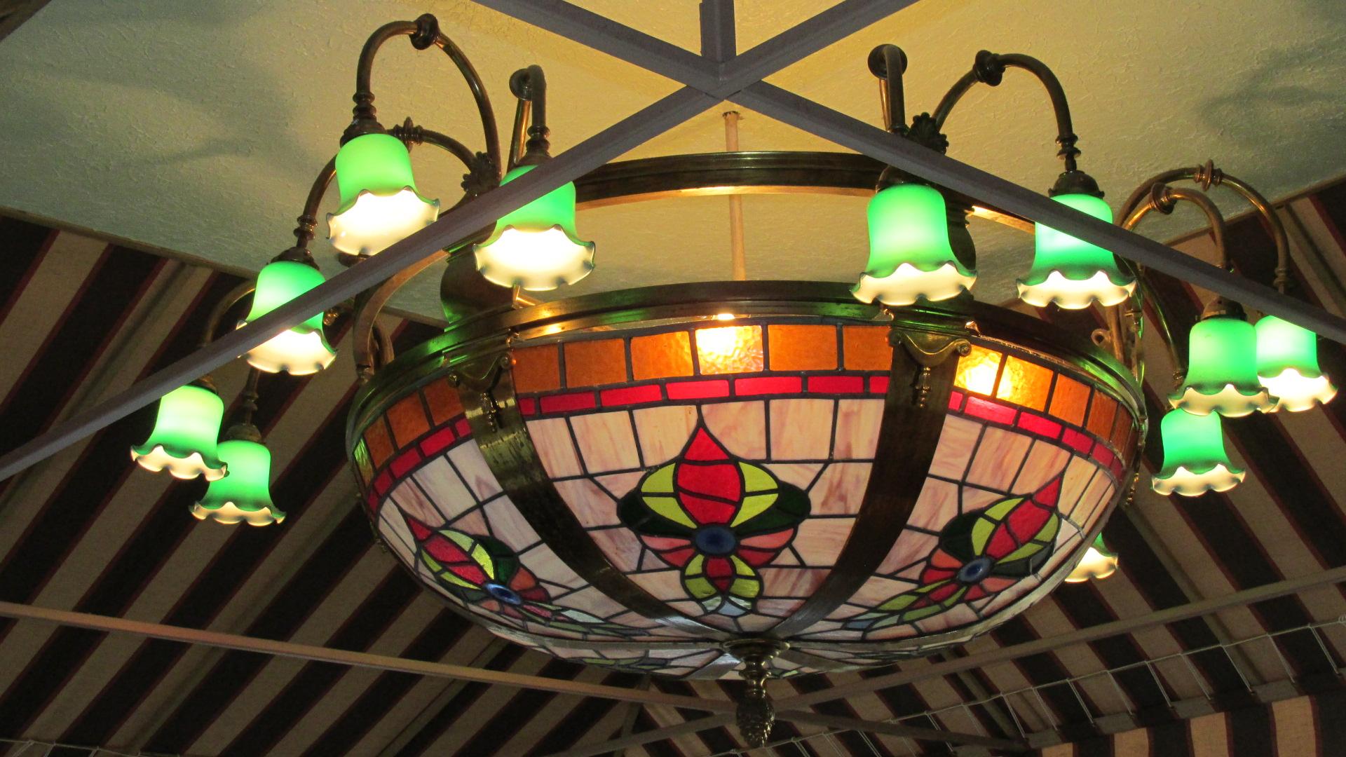Hanging Leaded Stained Glass Light - Dcce