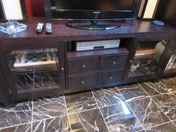 Large TV Unit Bookcase, Contents & TV Not Included