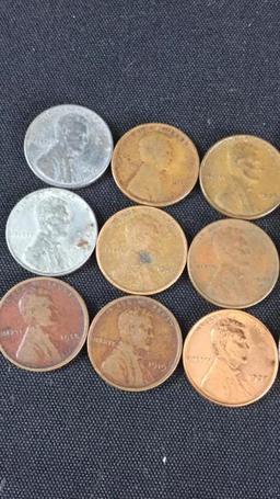 3+ Lbs. Of Assorted Years/ Mints Wheat Pennies-W