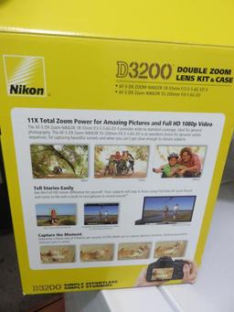 Nikon D3200 Camera Double Zoom Lens Kit-L