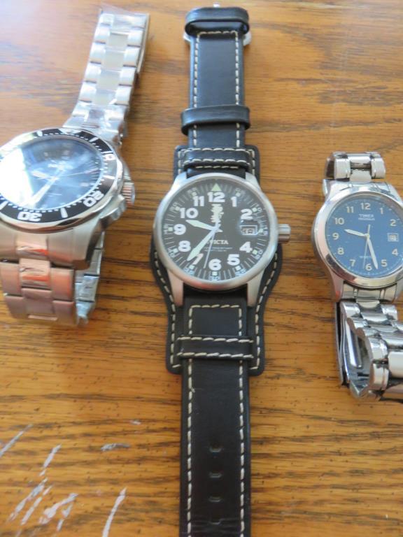 (5) Watches, And (1) Chain-LR