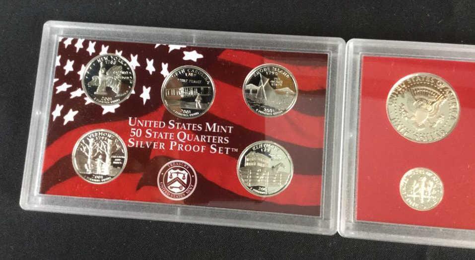 2001 United States Mint Silver Proof Set-W