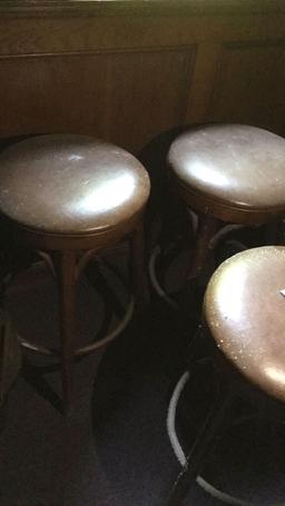 I - (3) Wood Barstools (mold Present)