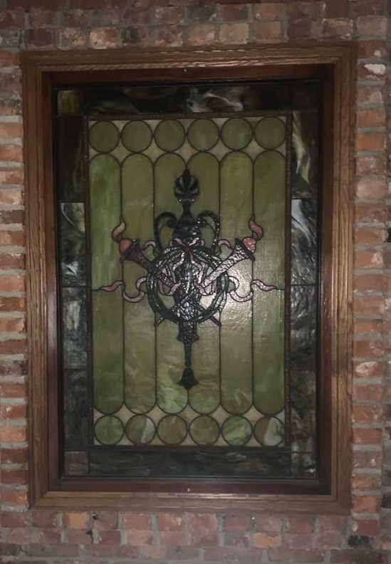 I - Stained Glass Lead Window