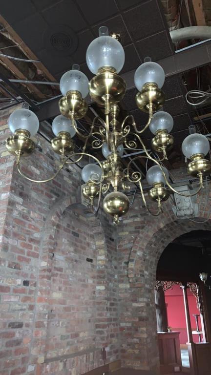 C  - Brass Chandelier