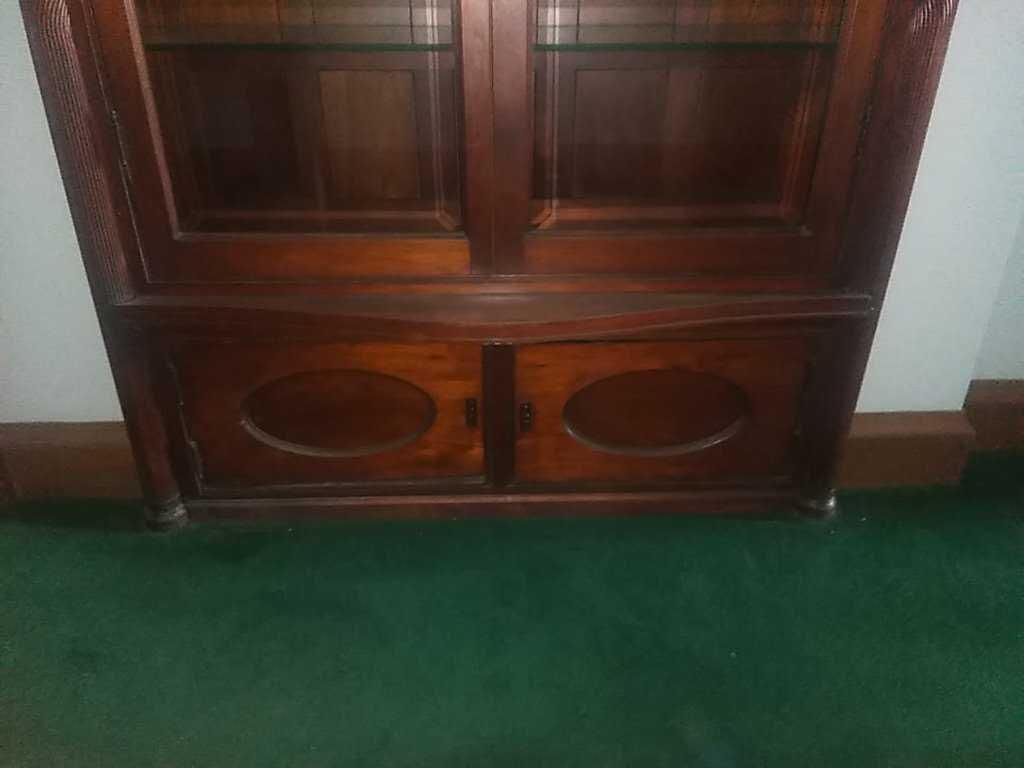 CU - Large Mahogany Wall Display Case