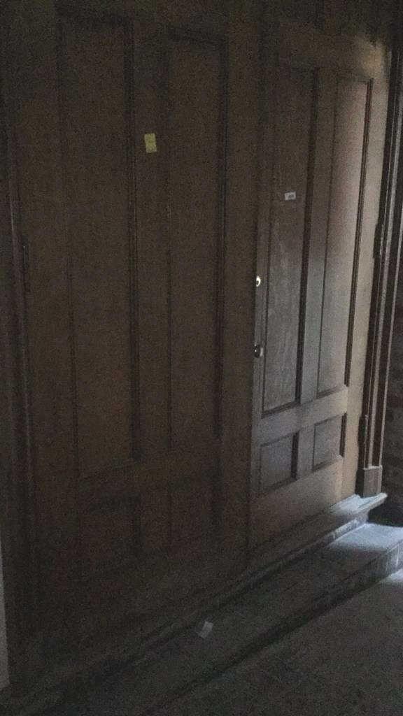 F - (2) Large Oak Door