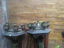 F - (2) Metal Wall Sconces