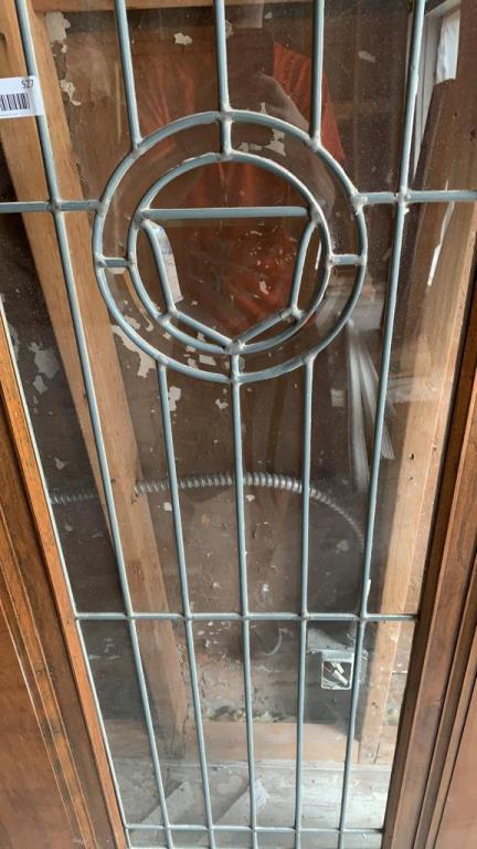G - Leaded Glass Wood Door