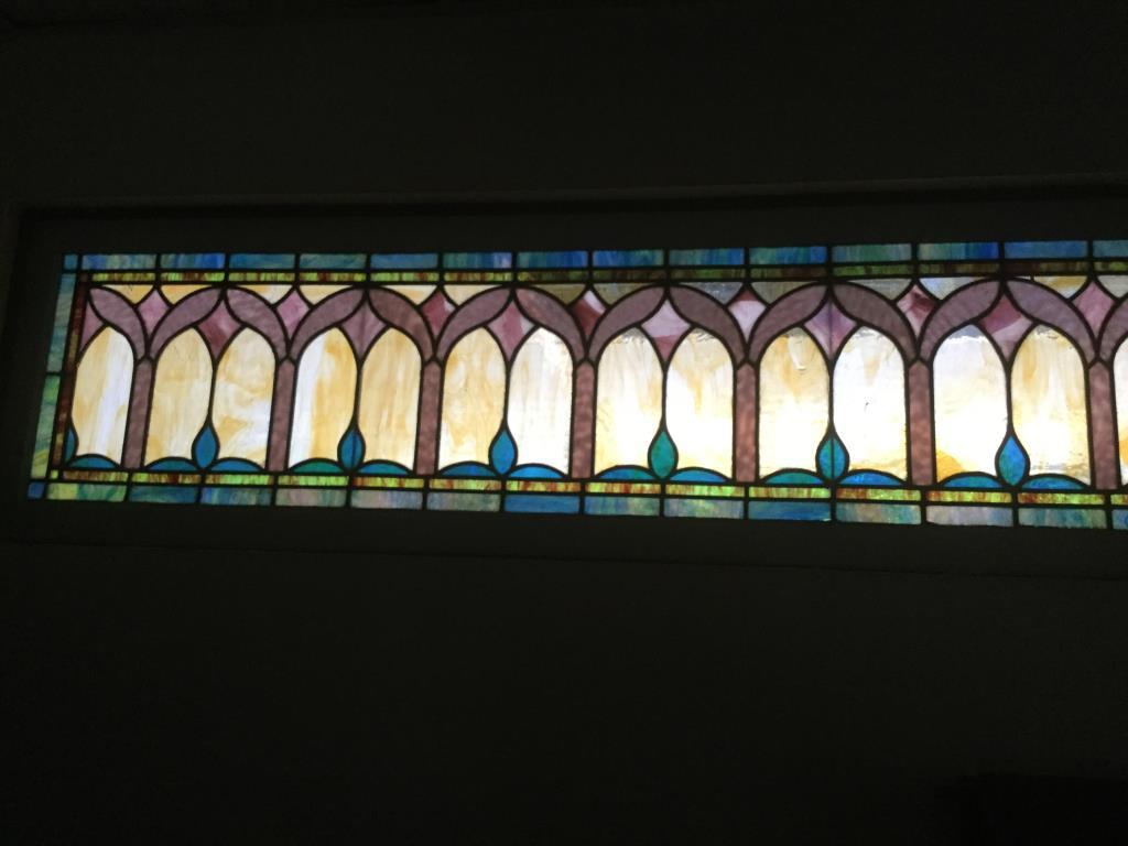 G - (2) Stained Leaded Glass Windows