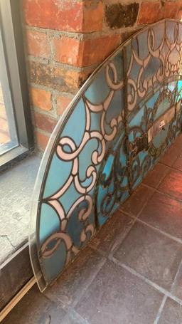 F - Blue Leaded Stained Glass