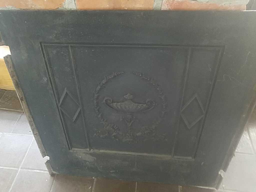 F - (3) Cast Iron Grate Doors