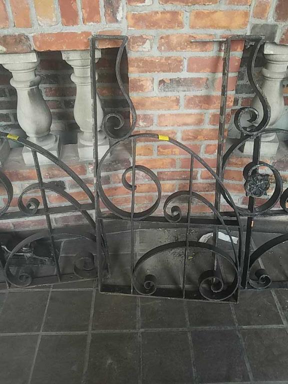 F - (3) Large Cast Iron Brackets