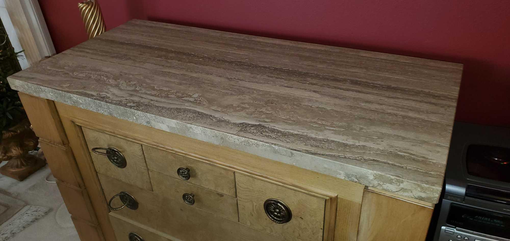 L- Drexel Heritage Granite Top Buffet