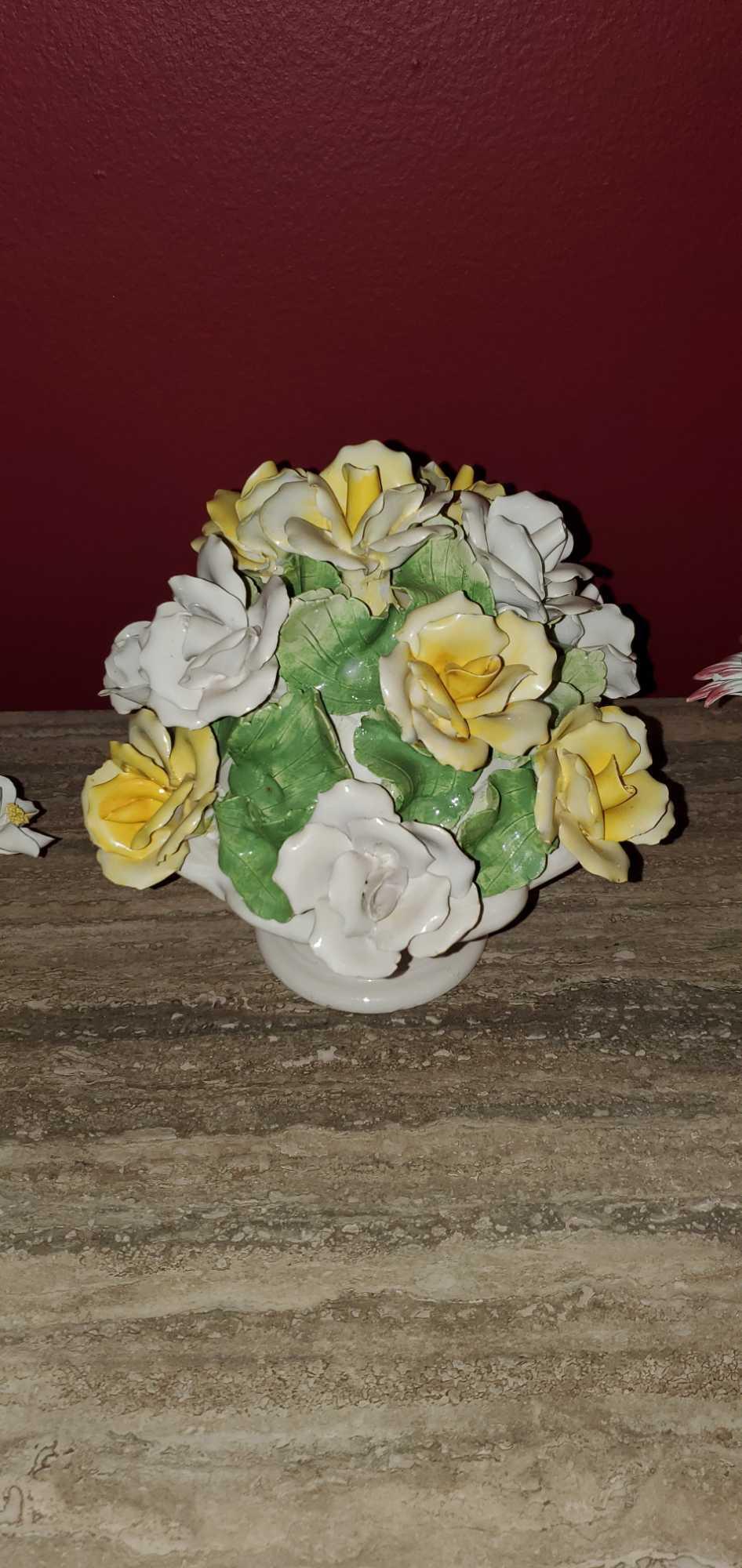 D- Lot of (3) Porcelain Floral