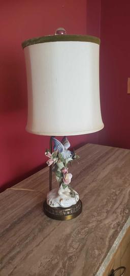 D- Porcelain Hand Painted Lamp