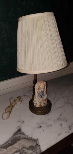 L- Antique Porcelain Lamp