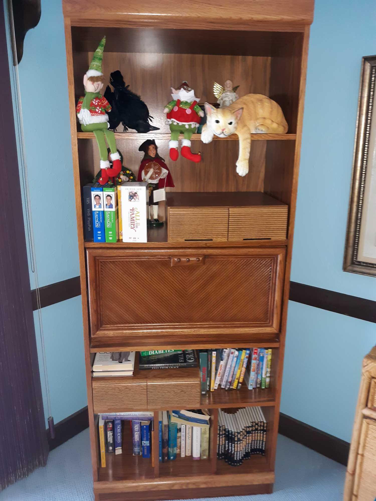 LR- Secretary Desk and Bookcase