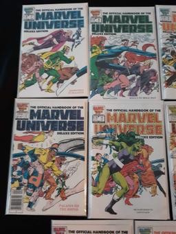 (8) Marvel Universe Deluxe Edition Comic Books