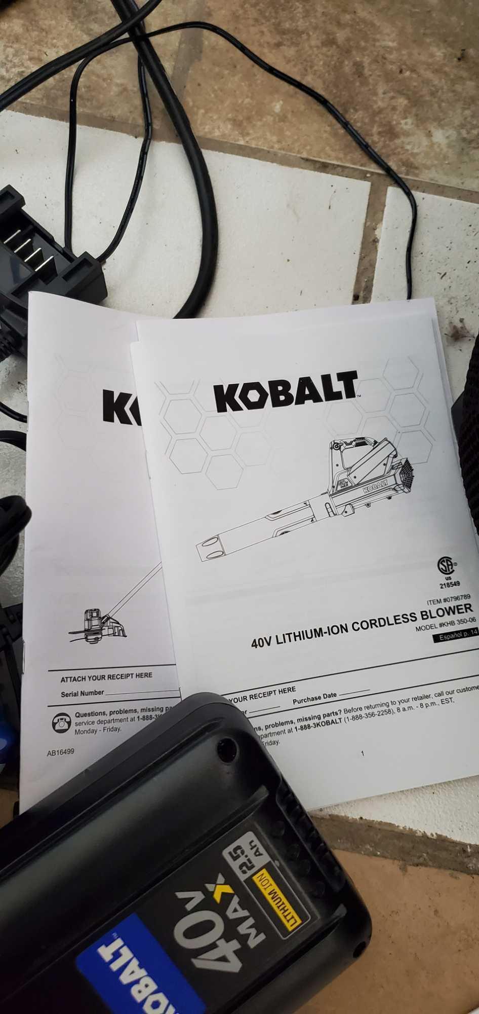 S- Kobalt Weed Wacker and Blower