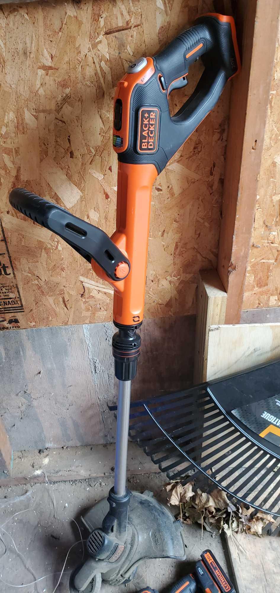 S- Black & Decker Cordless Weed Wacker with Cordless Drill