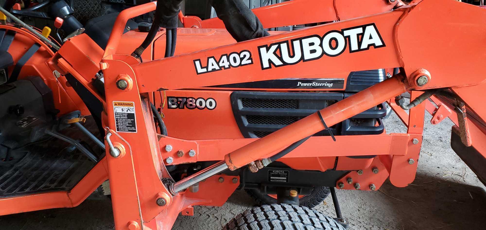 B2- Kubota B7800 Tractor with LA402 Front Loader