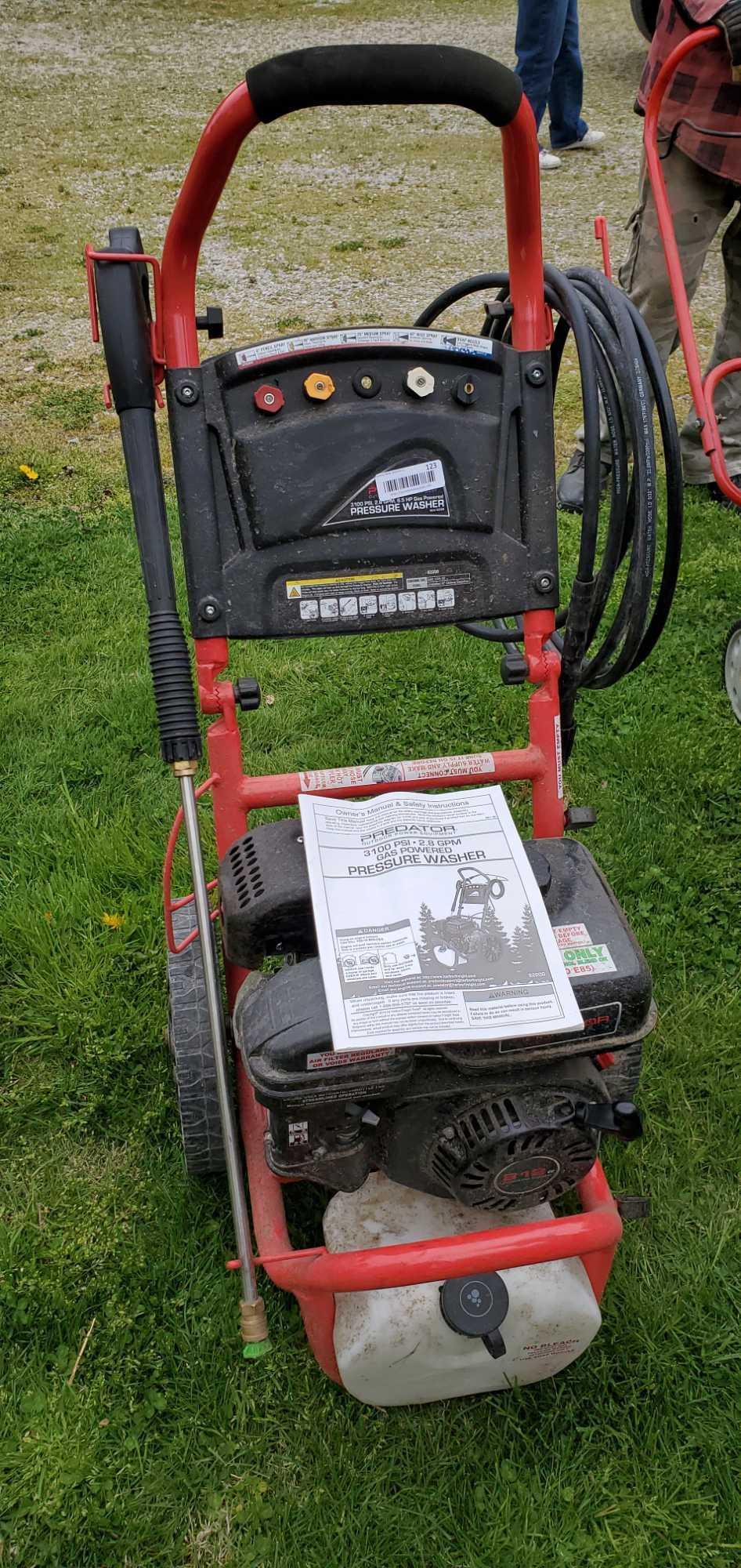 O- Predator 3100 psi Power Washer