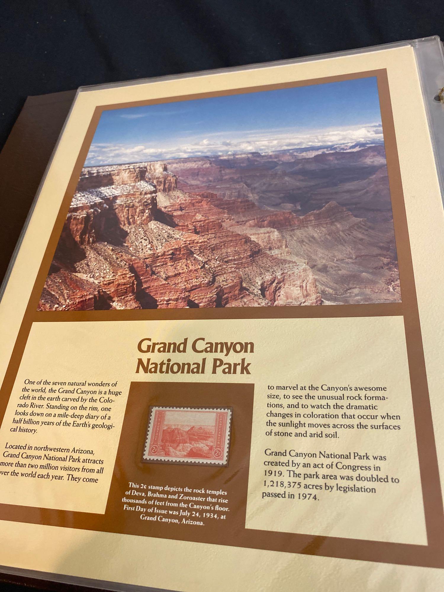 America's National Parks Mint Stamp Panel Collection