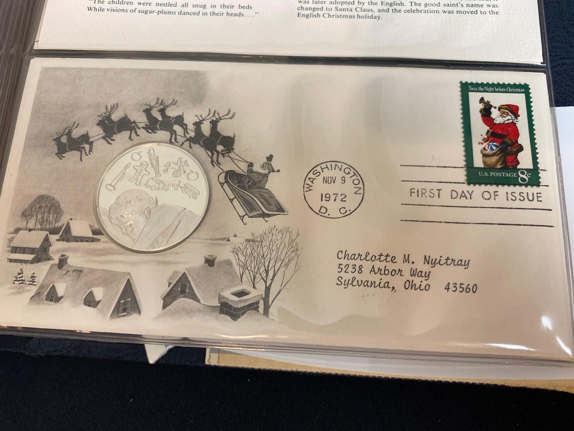 1972 Medallic First Day Covers Postmasters of America