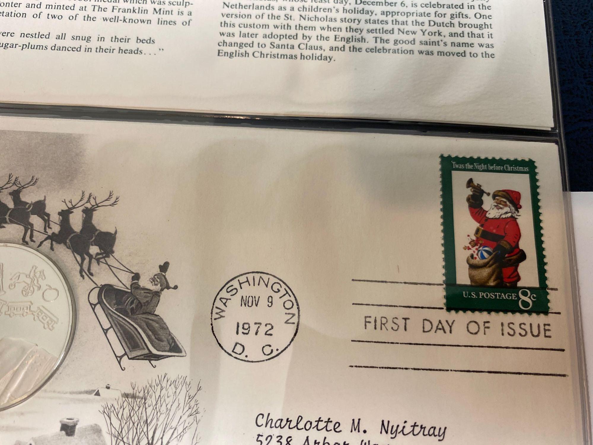 1972 Medallic First Day Covers Postmasters of America