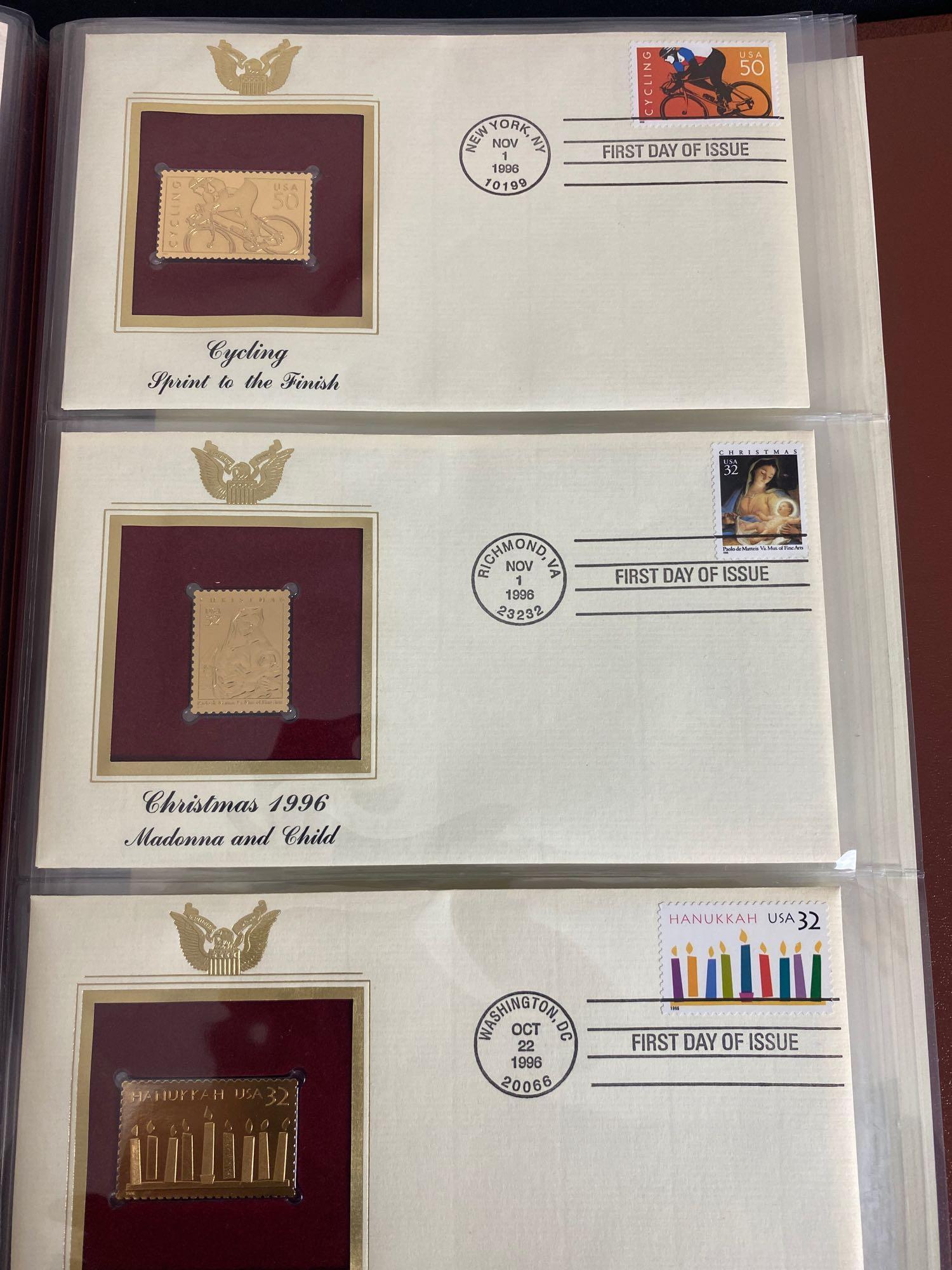 Golden Replicas of United States Stamps 1996 22KT Gold