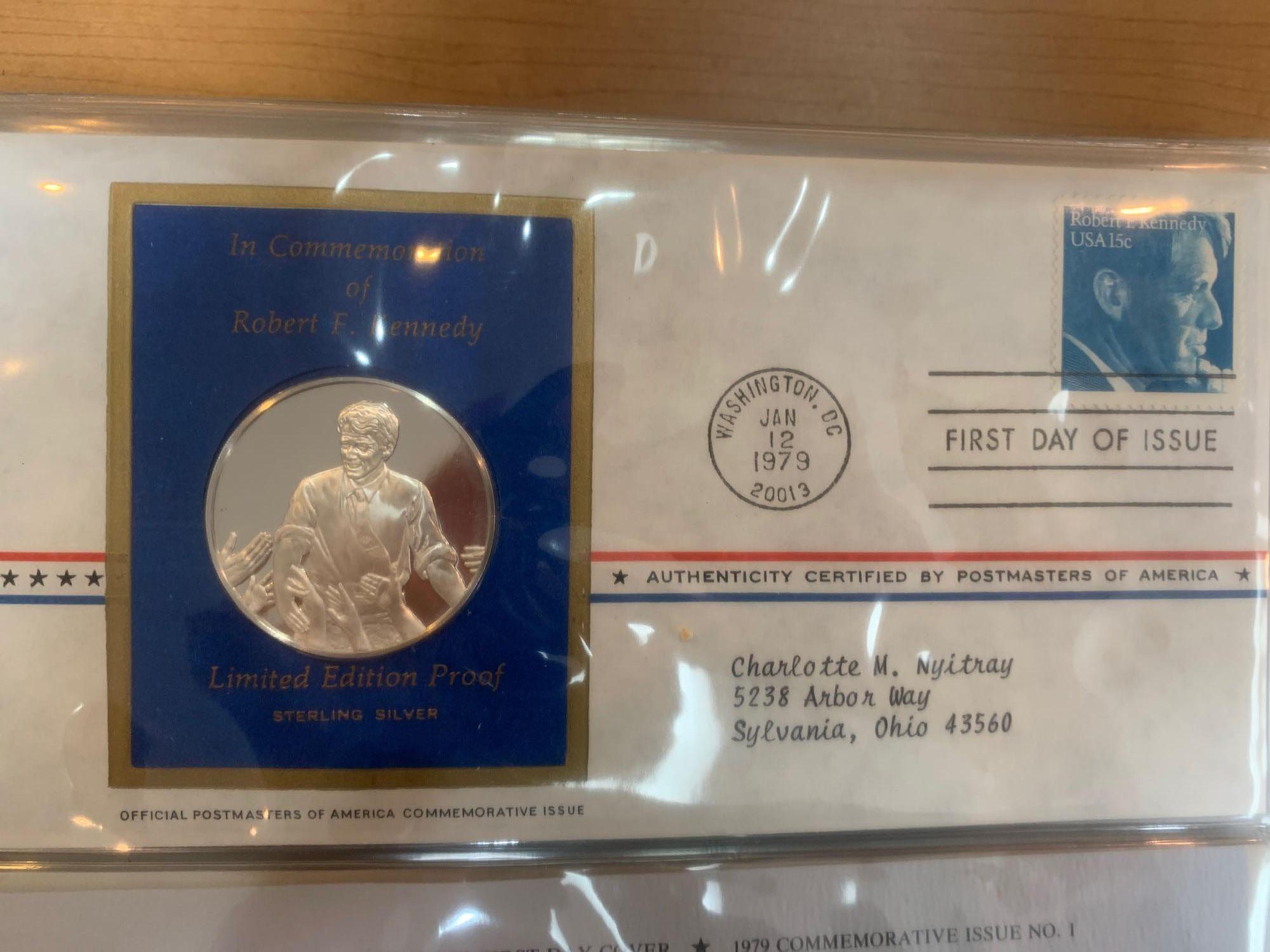 1979 Medallic First Day Covers- STERLING SILVER