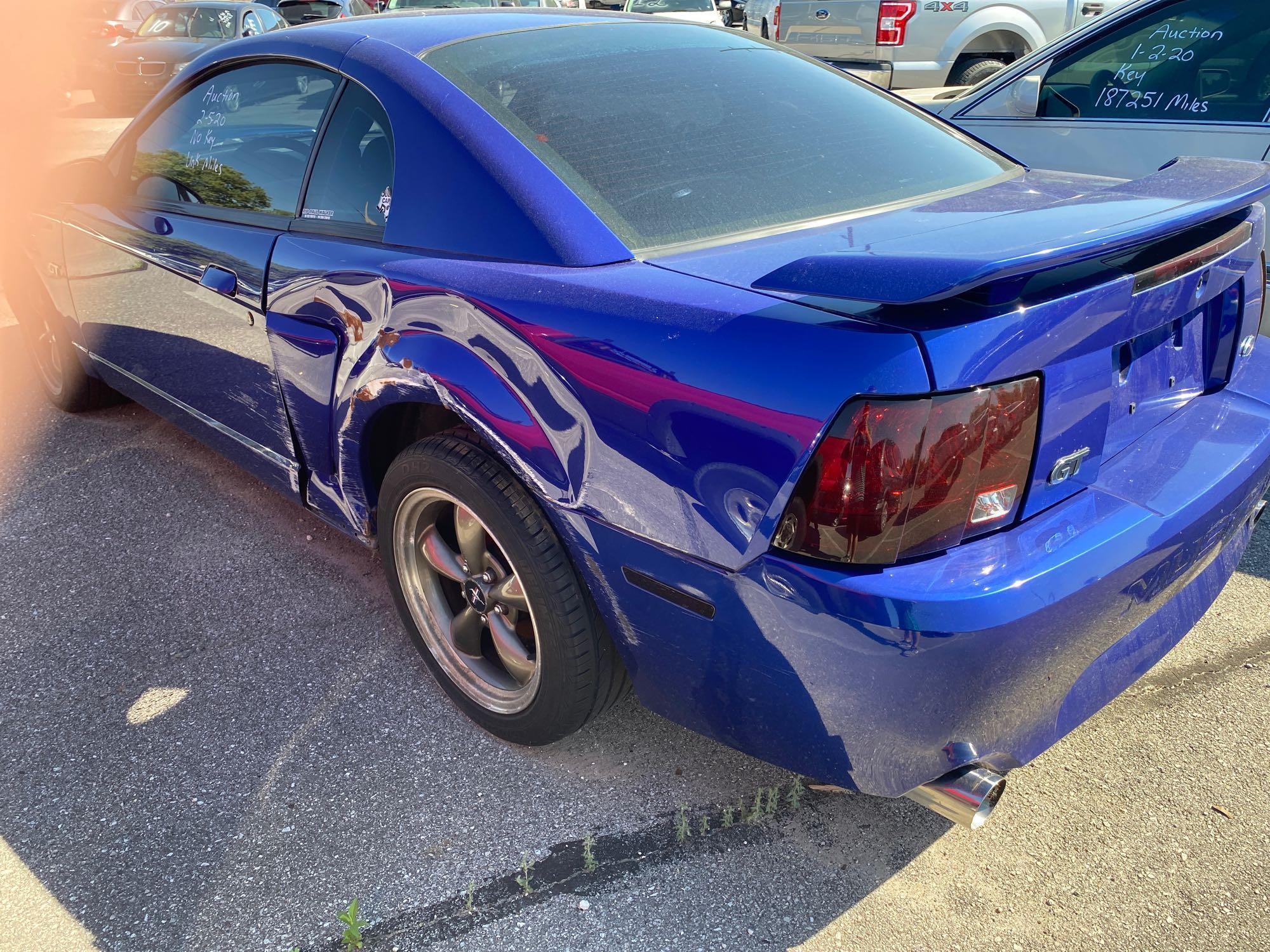 2003 Blue Ford Mustang