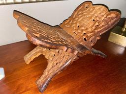 HW- Hand Carved Wooden Bookstand