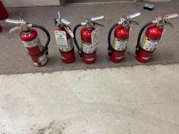 W- (5) Small Fire Extinguishers