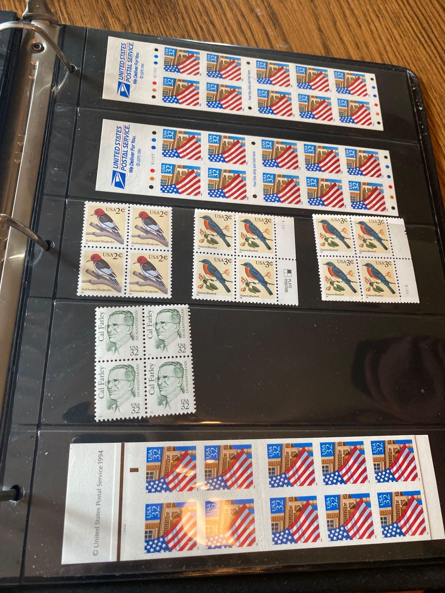 K- (2) Binders 1994, 1995, 1996 Commemorative Stamps