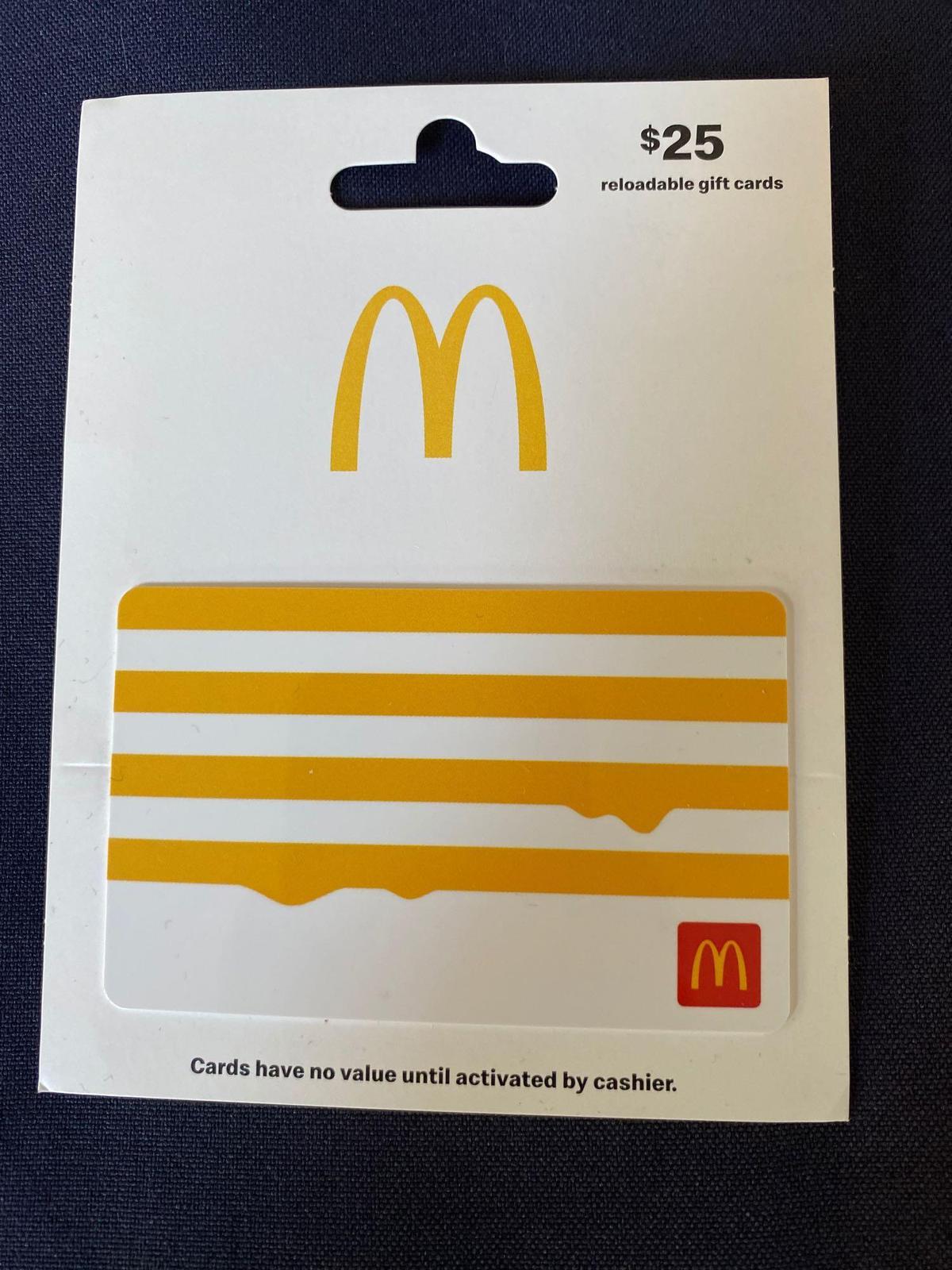 McDonald's Gift Card $25
