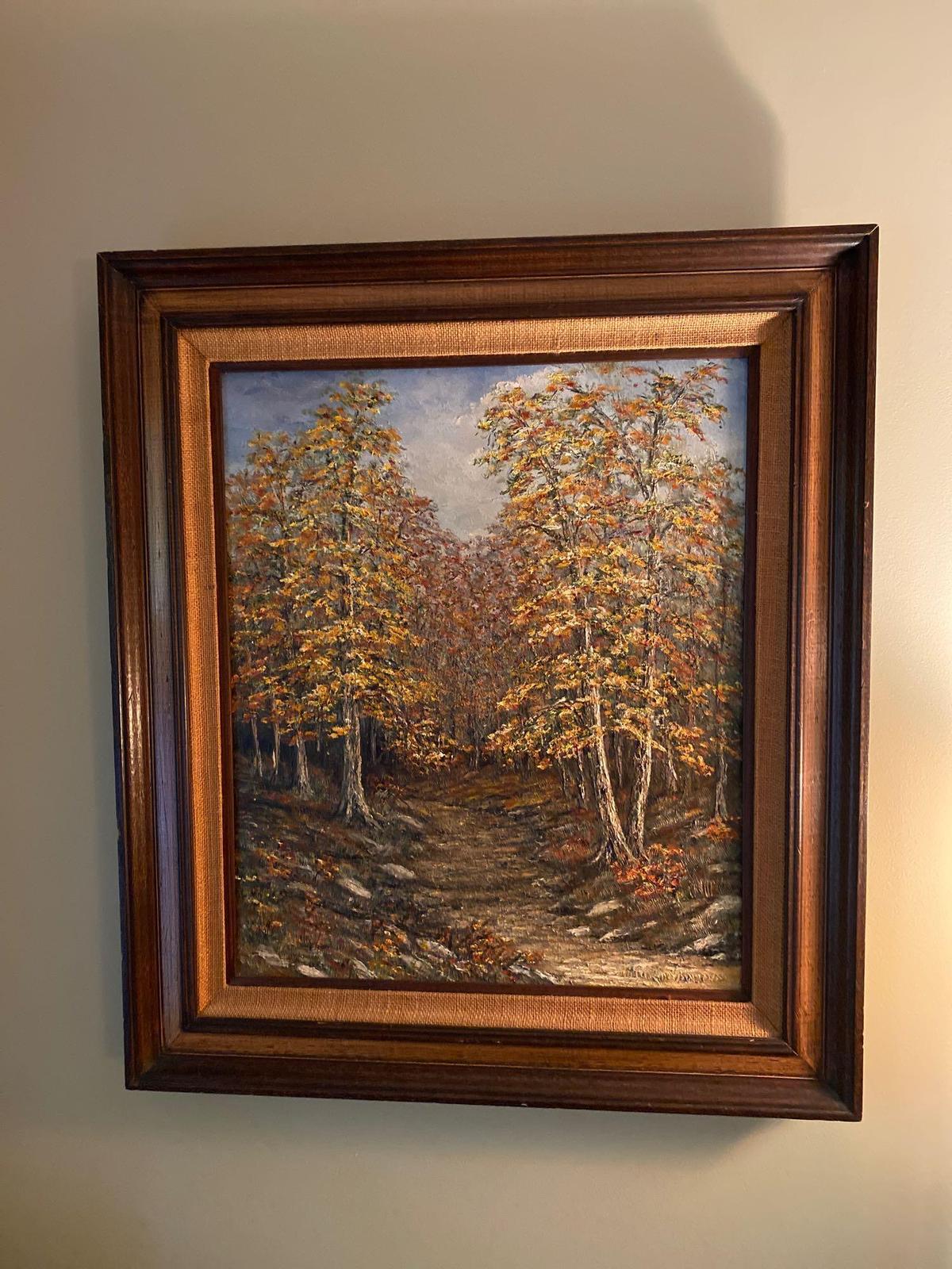 U- Fall Oil Painting by Gloria Sandusky