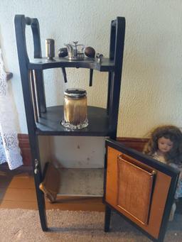 P- Antique Wood Smoking Stand