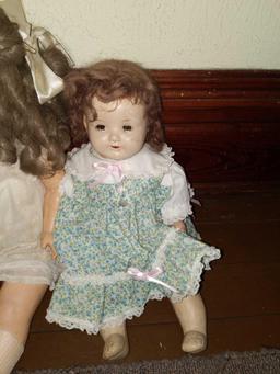 P- Lot of (3) Antique Dolls