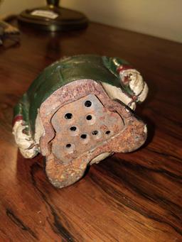 F- Antique Transvaal Money Cast Iron Bank