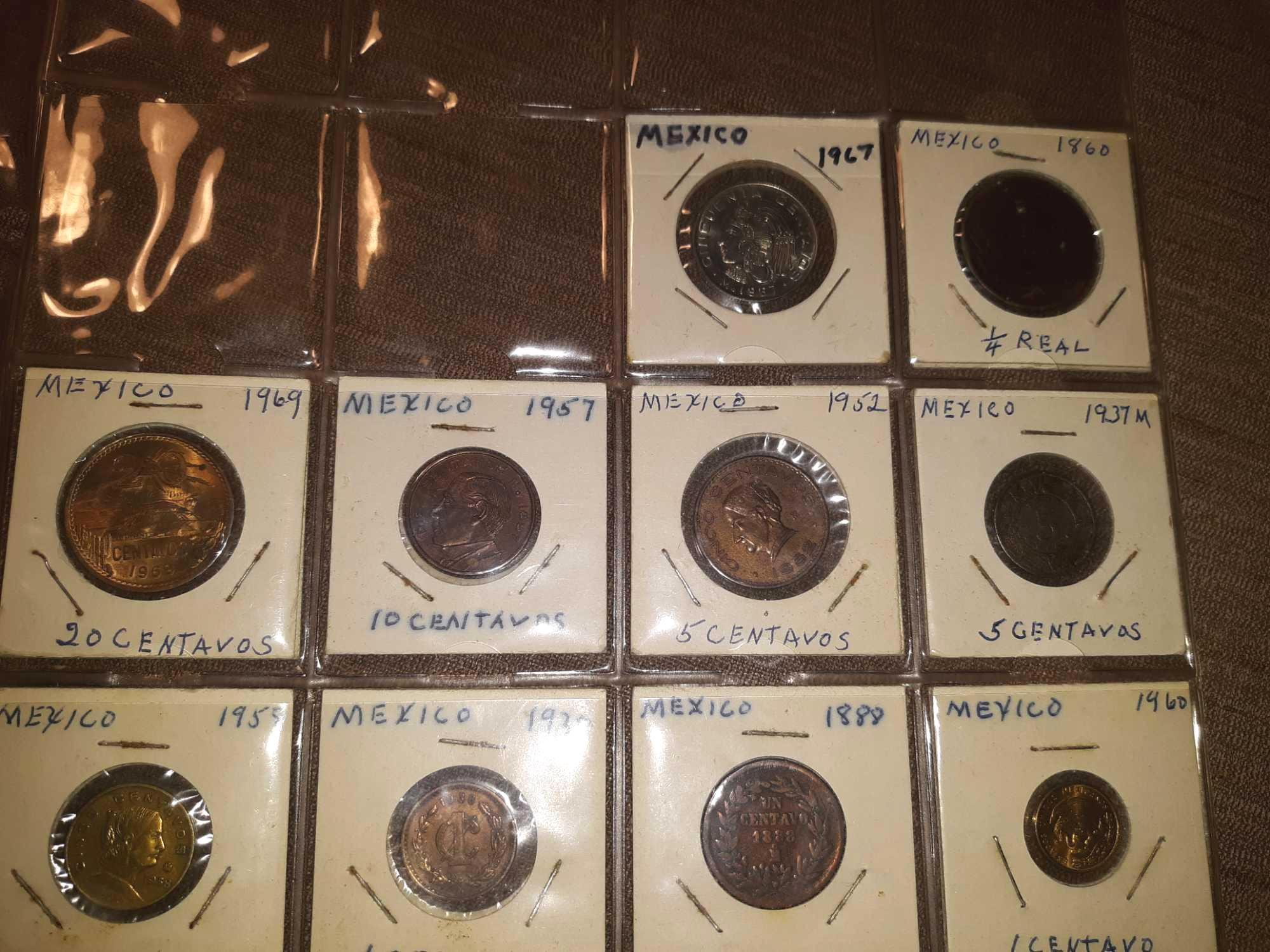 Lot of (10) Mexico Coins