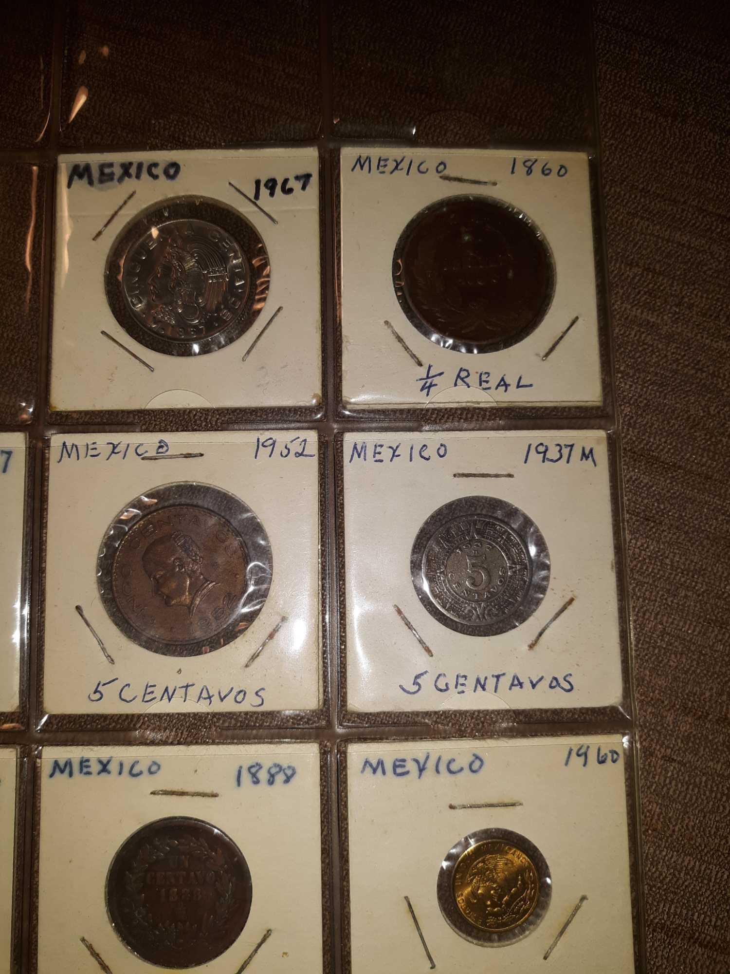 Lot of (10) Mexico Coins