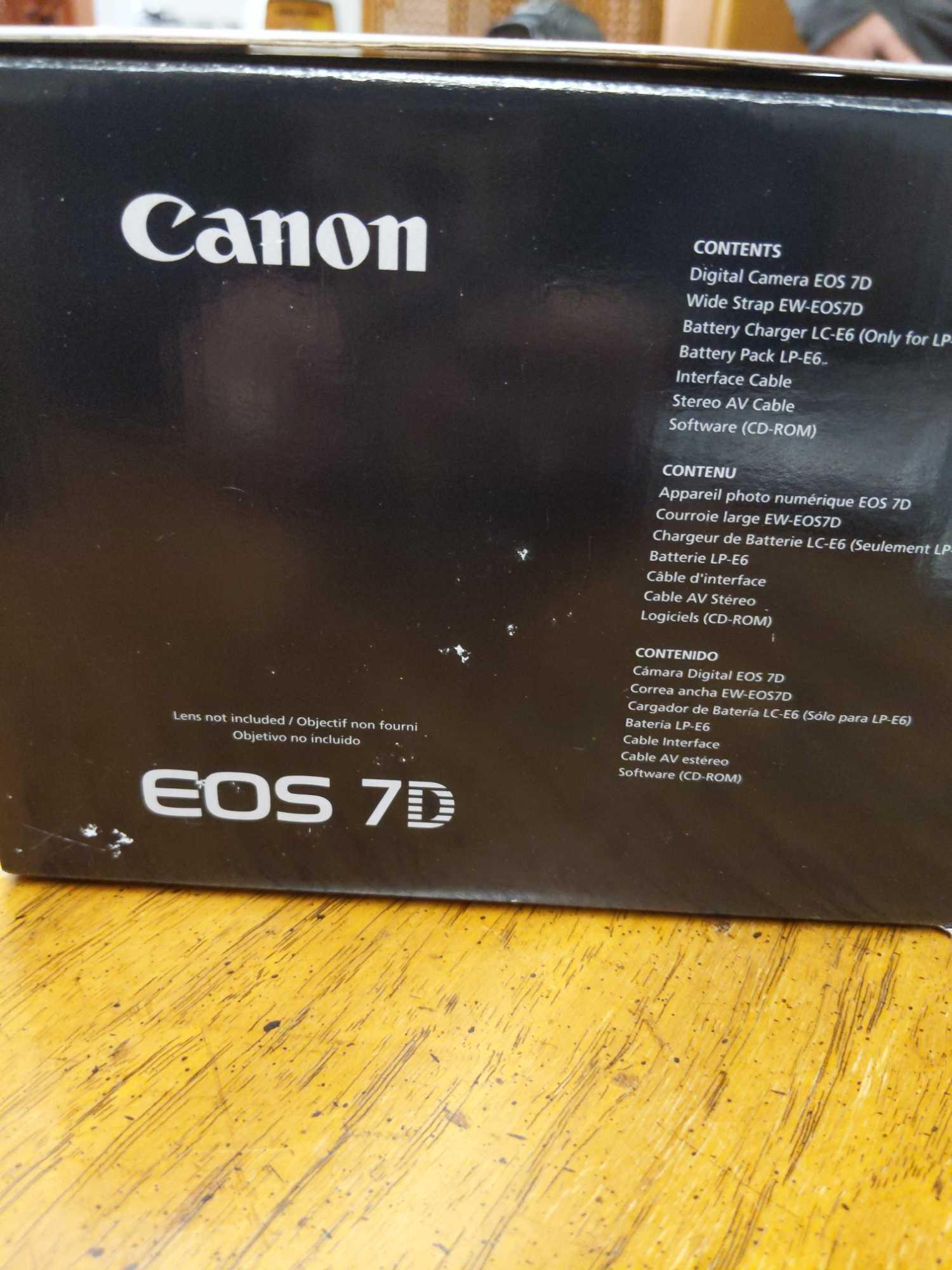 B- Canon EOS 7D Camera Body