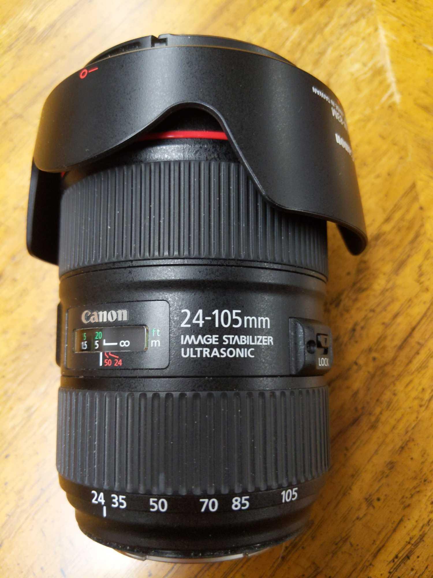 B- Canon EF 24-105mm