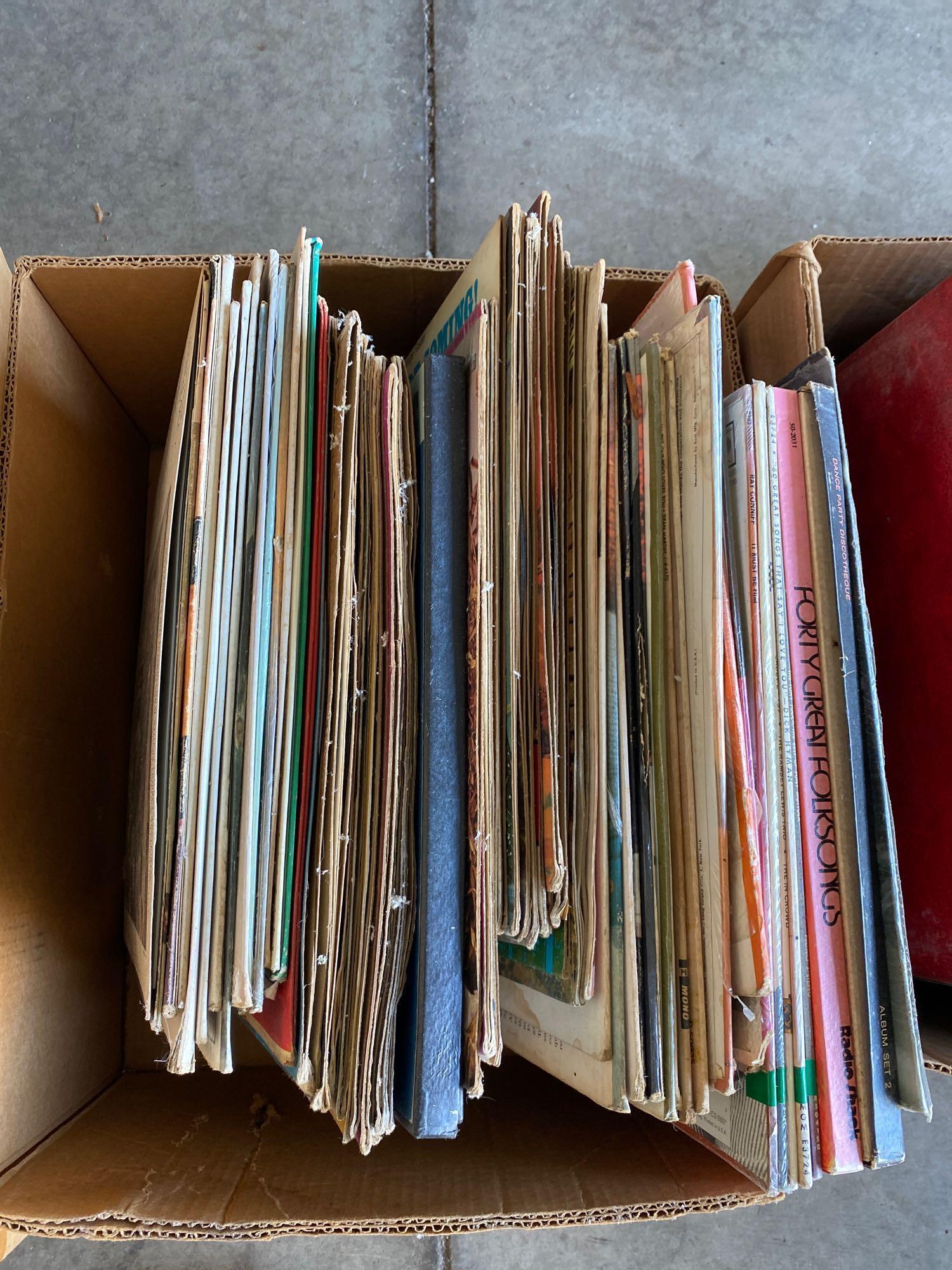 G- Lot of (6) Boxes of Records