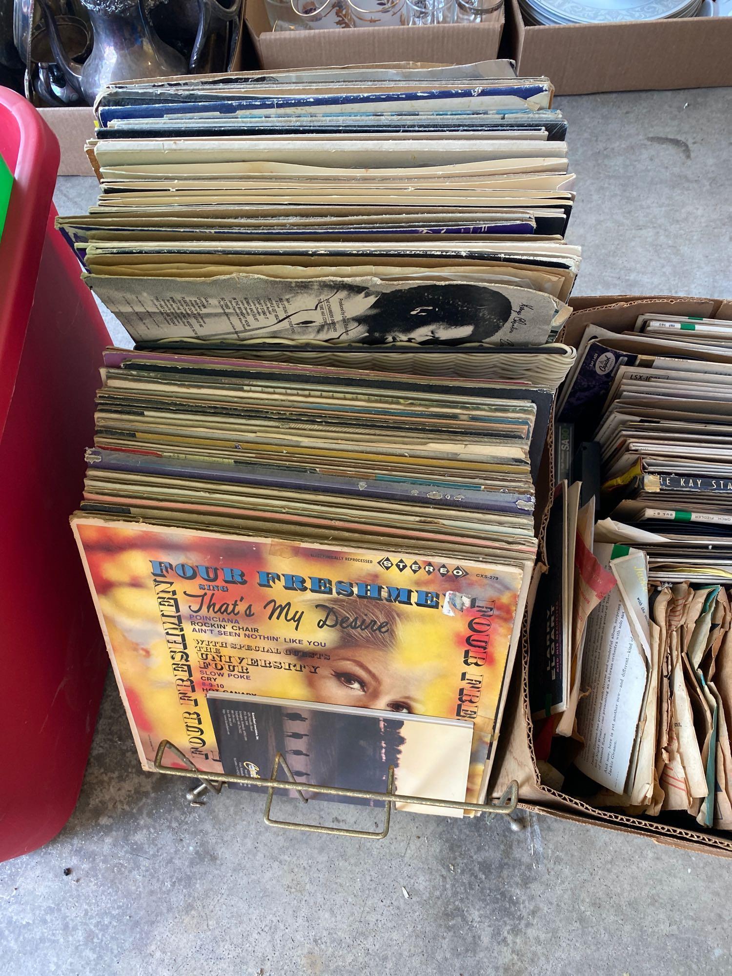 G- Lot of (6) Boxes of Records